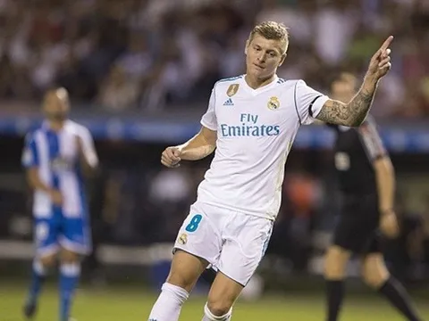 Deportivo 0-3 Real: Siêu phẩm từ Toni Kroos