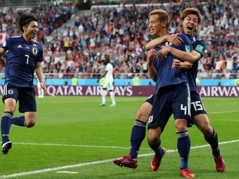 Honda làm nên lịch sử với bàn thắng thứ 4 cho Nhật Bản tại World Cup 2018