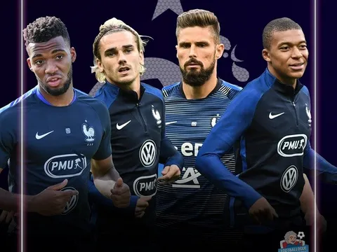 Đội tuyển Pháp mạnh nhất với sơ đồ 4-4-2