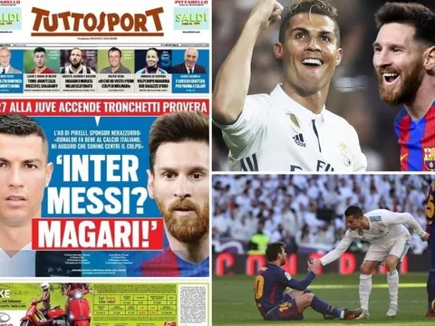 SỐC: Milan 'lên kế hoạch' chiêu mộ Messi làm đối trọng với Ronaldo - Juventus