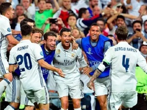 Điểm hệ số 5 năm của UEFA: Real lên đỉnh, M.U ngoài top 10