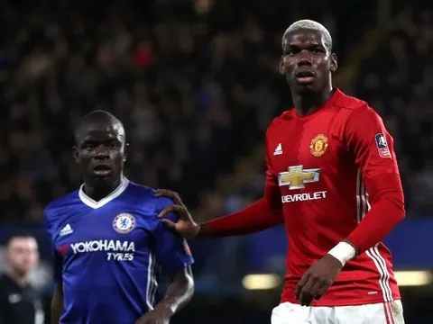 Điểm nóng đại chiến Man Utd vs Chelsea: Pogba mãi "lép vế" Kante?