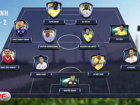 Đội hình tiêu biểu vòng 14 V-League: Bộ ba ngoại binh của CLB TP. HCM rực sáng