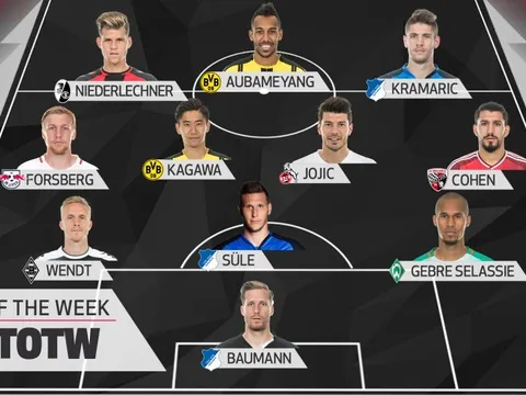 Đội hình tiêu biểu vòng 27 Bundesliga: Những anh hùng "giết" Hùm