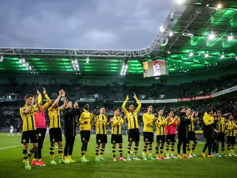 Aubameyang & Reus thay nhau lập công, Dortmund thắng kịch tính Gladbach