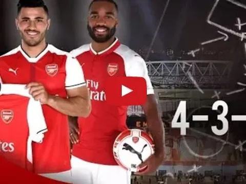 Dự đoán sơ đồ 4-3-3 của Arsenal mùa 2017/18