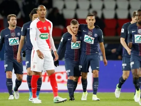 Dùng 'đội hình 3', Monaco thua thảm PSG ở bán kết