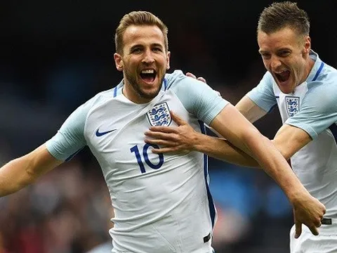 Tuyển Anh: Kane - Vardy là cặp song sát lợi hại