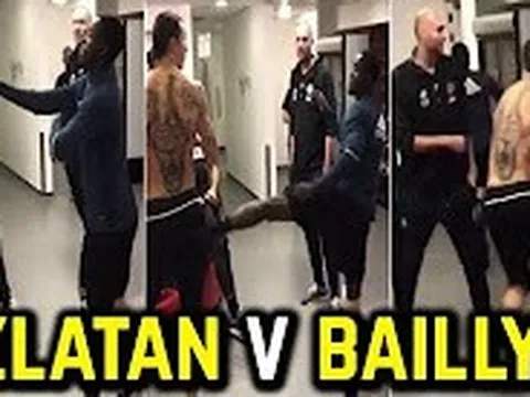Eric Bailly cả gan dám đá Ibrahimovic trong phòng thay đồ