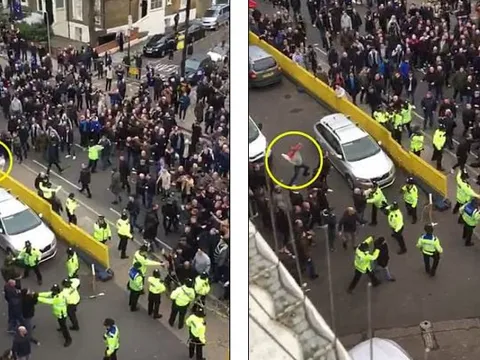 Fan Chelsea và Tottenham hỗn chiến ngay sau trận Derby