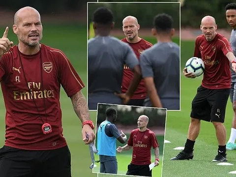 Freddie Ljungberg hầm hố trên sân tập Arsenal
