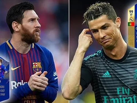 Ghi kém 9 bàn, Ronaldo vẫn có chỉ số cao hơn Messi trong game