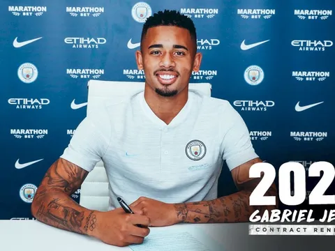 CHÍNH THỨC: Gabriel Jesus gia hạn hợp đồng với Manchester City