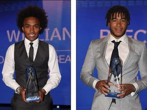 Gala trao giải cuối năm của Chelsea: Willian giành cú đúp giải thưởng
