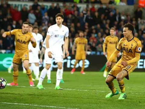 Ghi 2 bàn trong phút bù giờ, Tottenham ngược dòng không tưởng trước Swansea