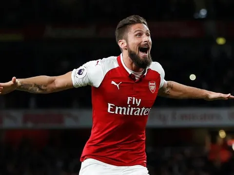 Giải cứu Arsenal, Giroud thiết lập cột mốc khủng