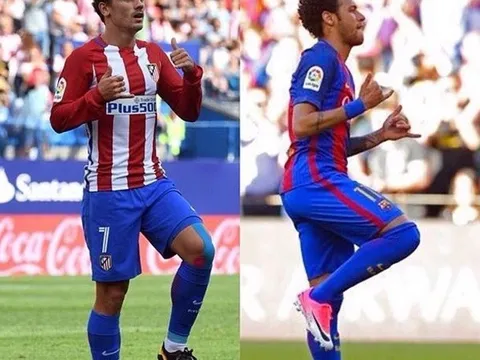 Griezmann 'phát cuồng' với màn trình diễn của Neymar trước Villarreal