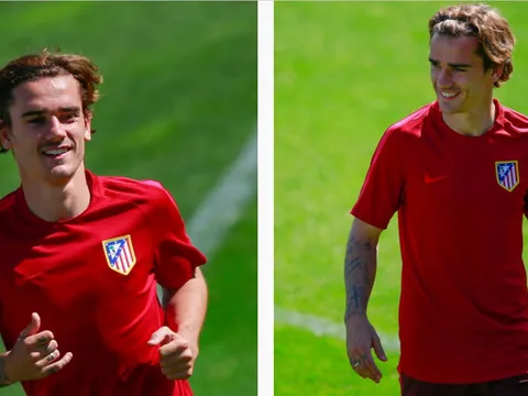 Griezmann tươi như hoa trước giờ chiến với Leicester