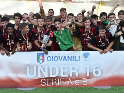 Hạ gục Roma, U16 Milan vô địch giải trẻ Serie A