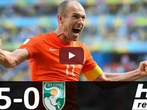 Hà Lan 5-0 Bờ Biển Ngà (giao hữu quốc tế)