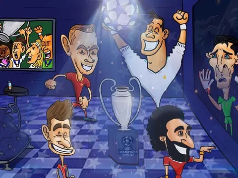 Hí họa thủ môn Buffon rơi lệ vì Champions League