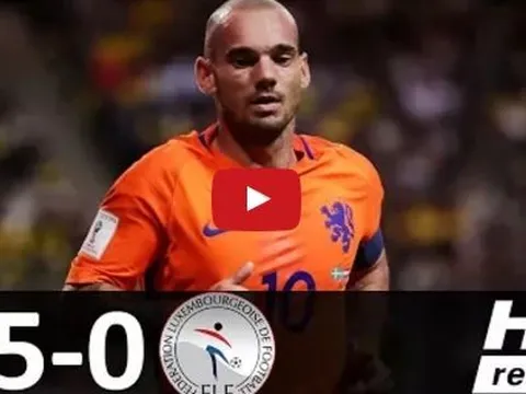 Highlights: Hà Lan 5-0 Luxembourg (vòng loại World Cup)
