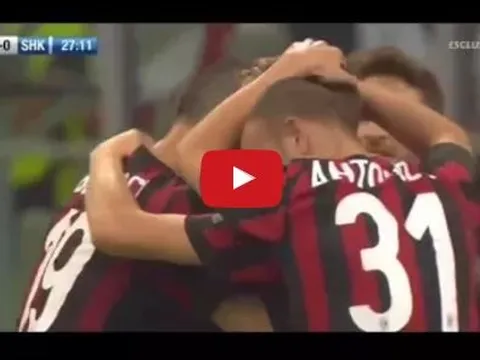 Highlights: AC Milan 6-0 Shkendija (Europa League)