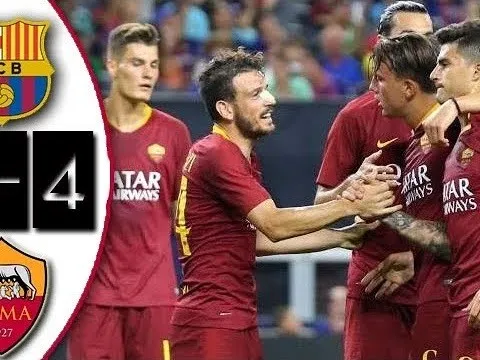 Highlights: Barcelona 2-4 AS Roma (ICC 2018)