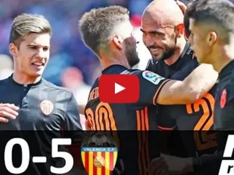 Highlights: Lausanne 0-5 Valencia (giao hữu)
