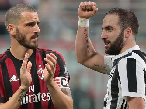 Higuain và những ngôi sao từng chơi cho cả Juventus lẫn Milan