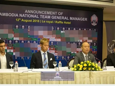 NÓNG: Keisuke Honda trở thành HLV trưởng ĐT Campuchia
