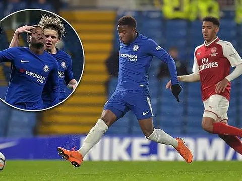 Hủy diệt Arsenal, Chelsea sắp đoạt FA Cup trẻ 5 lần liên tiếp