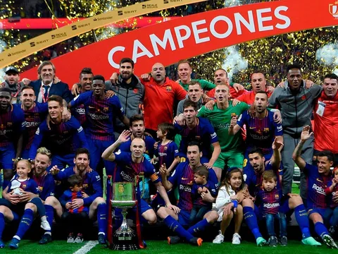 Hủy diệt Sevilla 5-0, Barca lên ngôi vương tại Madrid