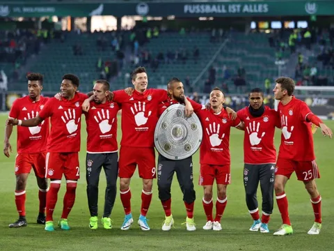 Hủy diệt Wolfsburg, Bayern Munich vô địch Bundesliga lần thứ 5 liên tiếp