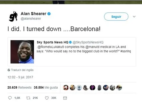 Huyền thoại Anh 'đá đểu' phát ngôn của Lukaku về Man United