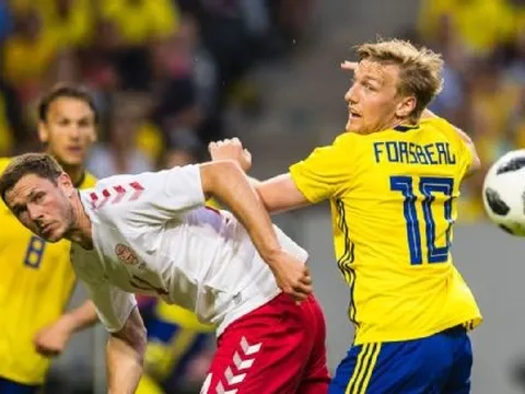 Giao hữu tiền World Cup 2018: Thụy Điển cầm chân Đan Mạch không bàn thắng