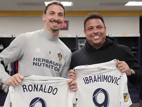 Ibrahimovic mừng ra mặt khi gặp 'Rô béo' ở Mỹ