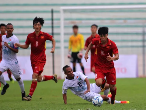 Chùm ảnh: U22 Việt Nam vùi dập Đông Timor
