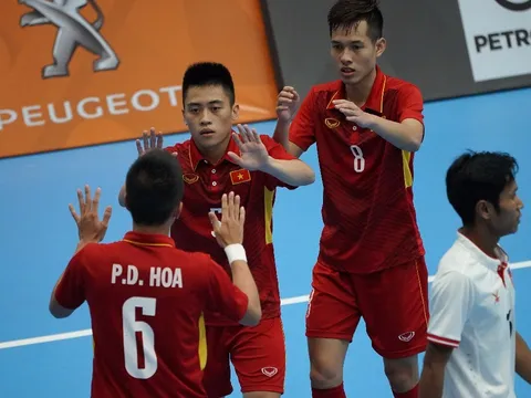 Thắng đậm Myanmar, ĐT Futsal Việt Nam thắp lại hy vọng giành huy chương