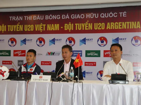 U20 Việt Nam: "Chúng ta không có áp lực khi gặp U20 Argentina"