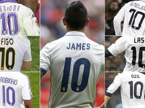 James ra đi, để lại câu hỏi về chiếc áo số 10 của Real Madrid