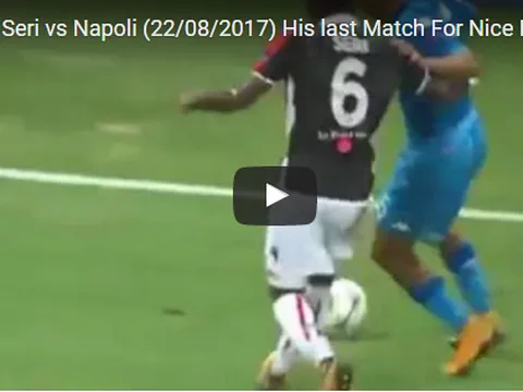 Jean Seri lấy điểm với Barca trong trận đấu với Napoli
