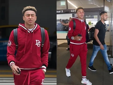 Jesse Lingard diện đồ khá chất khi sang Mỹ đón mùa Hè
