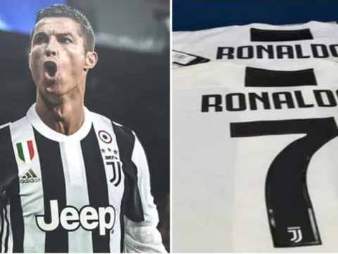 Juventus đã bán hết hơn nửa triệu chiếc áo của Ronaldo chỉ trong 24 tiếng