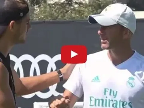 Khoảnh khắc Alvaro Motara chia tay các đồng đội ở Real Madrid