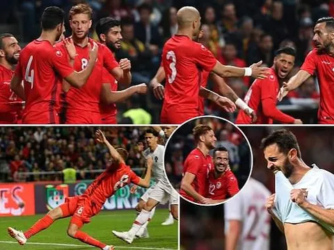 Không Ronaldo, Bồ Đào Nha sẩy chân dù dẫn trước 2 bàn