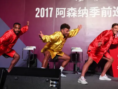 Lacazette cùng dàn sao Arsenal tự tin múa quyền tại Thượng Hải