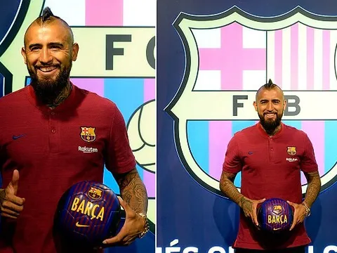 Lần đầu của Arturo Vidal trong màu áo Barcelona