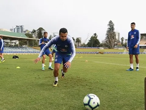 Lấy lòng Sarri, Fabregas lẫn Pedro trở thành "con ong chăm chỉ" trên sân tập