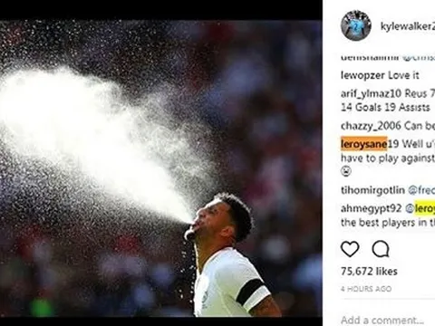 Leroy Sane hài hước đối đáp trên Instagram khi bị loại khỏi World Cup